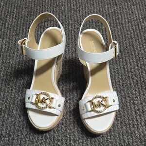 Michael Michael Kors Rory Womens Espadrille Platform Wedge Sandals Sz 7.5